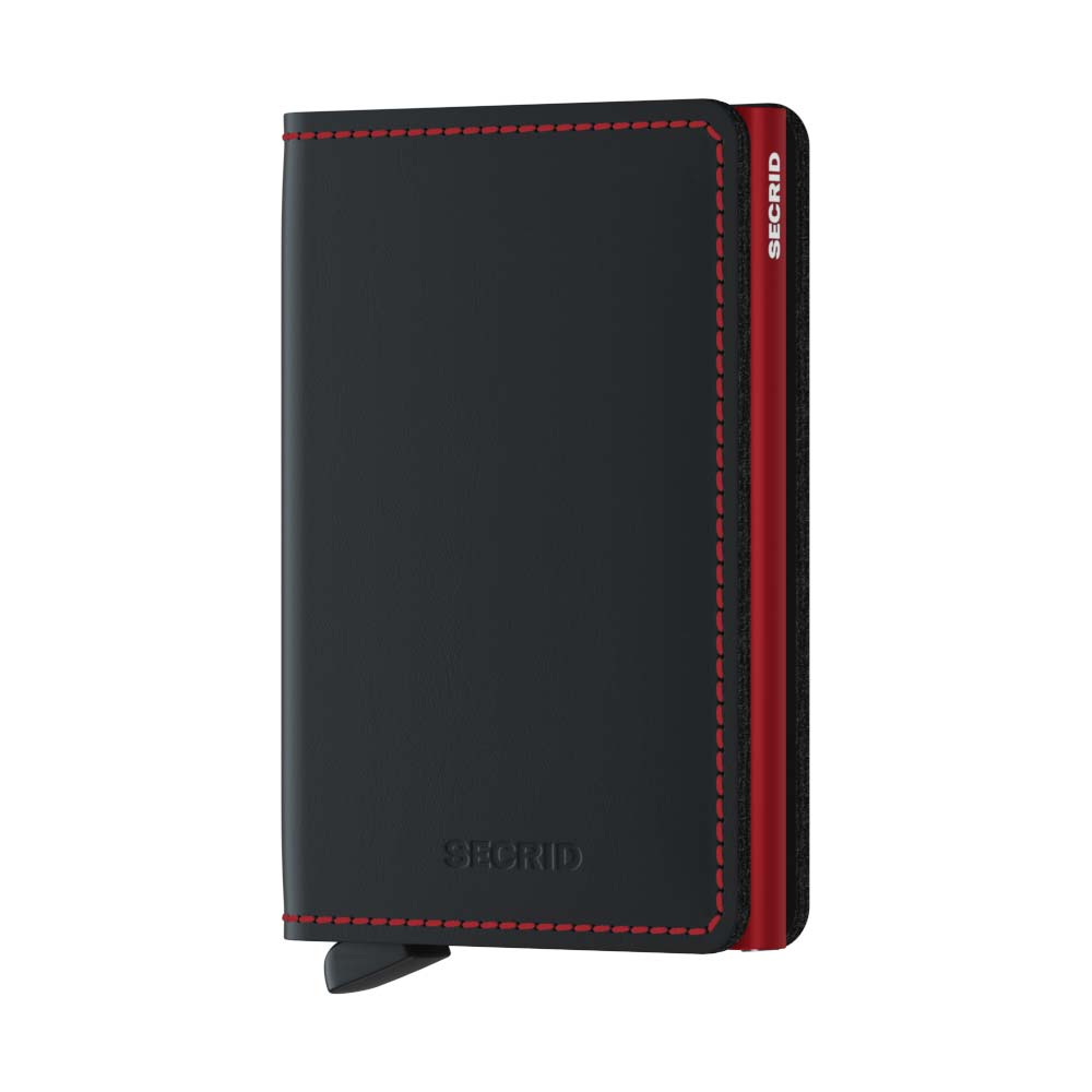 Secrid - Matte Black & Red Slimwallet