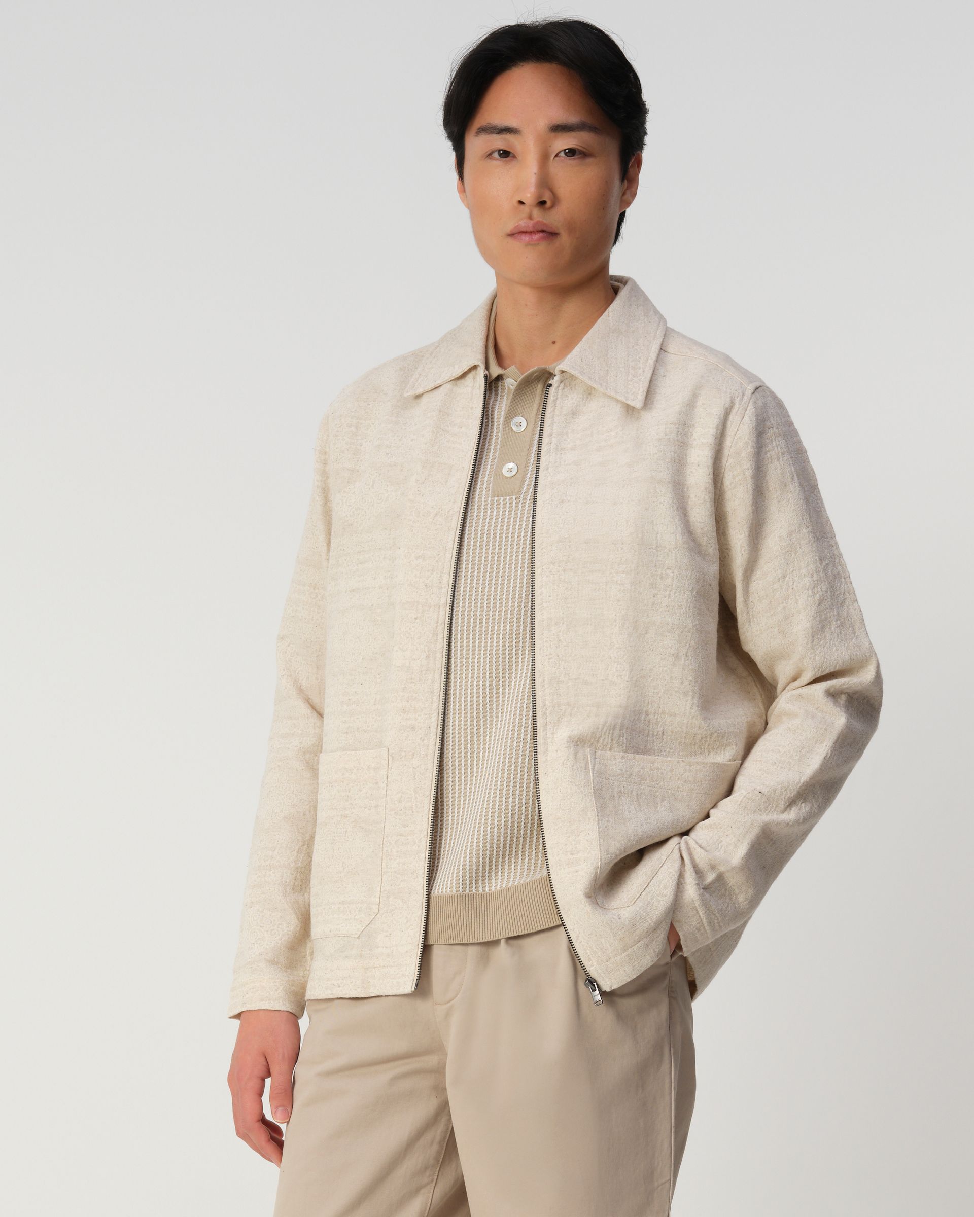 J.C. RAGS Overshirt Benji Jacquard