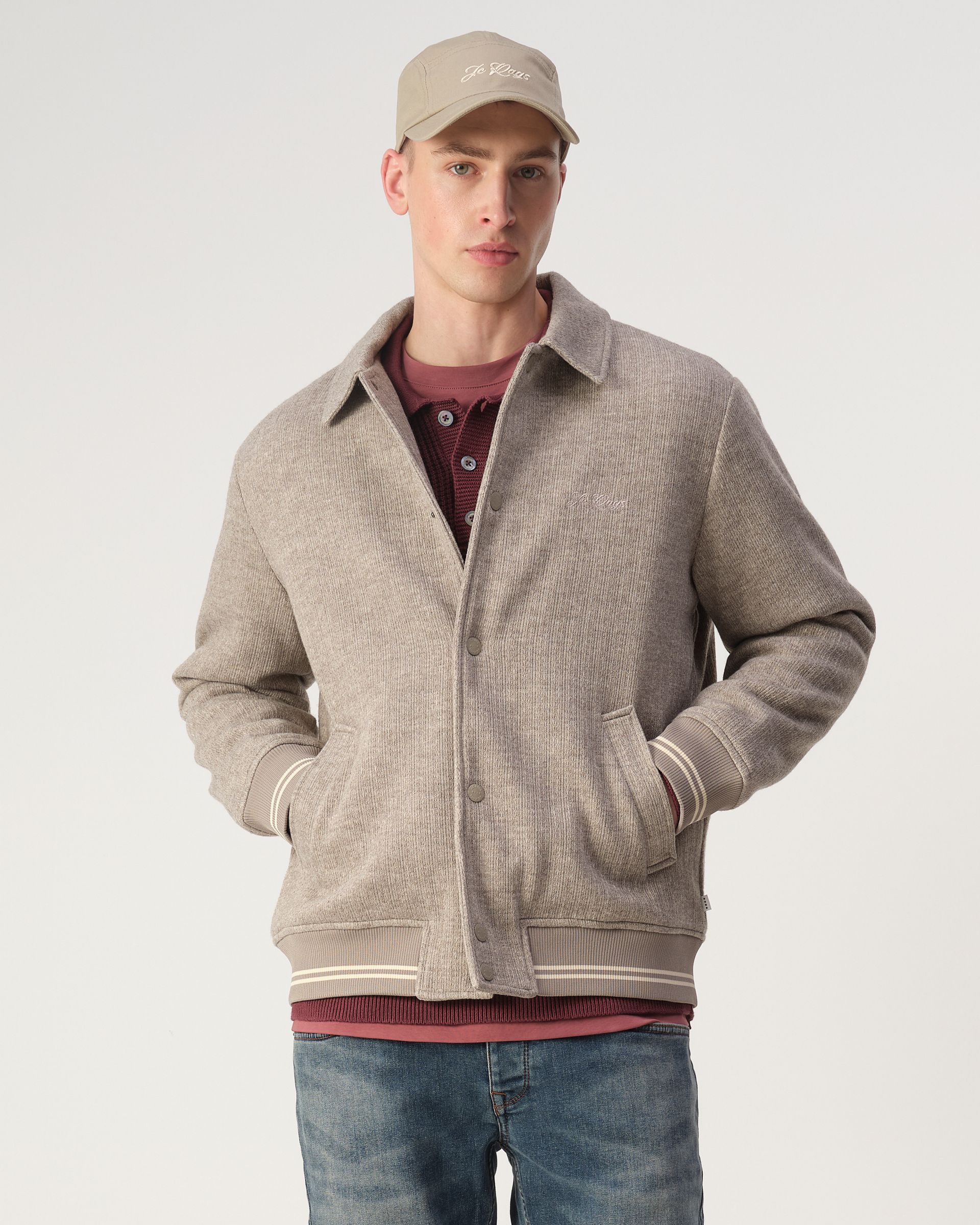 J.C. RAGS Boris Padded Jacket Beige Uni