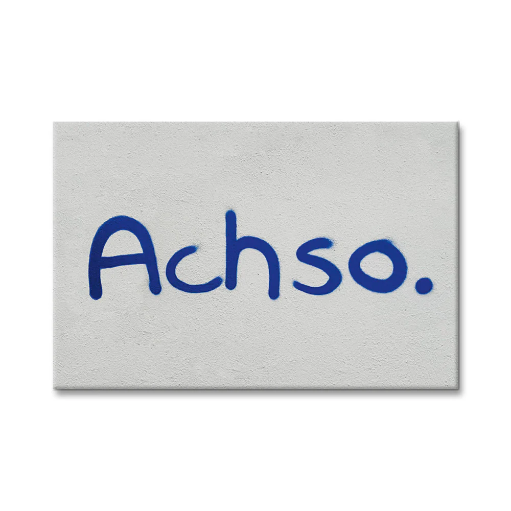 Notes of Berlin Kühlschrankmagnet - Achso.