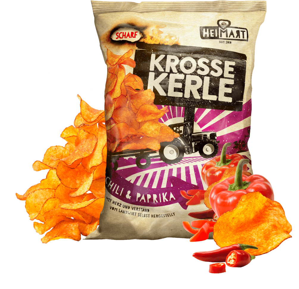 Krosse Kerle Chips - Chili & Paprika