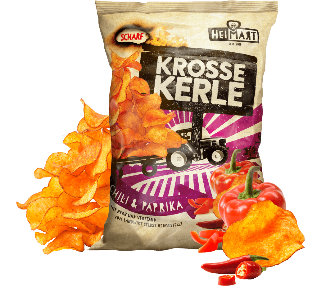 Krosse Kerle Chips - Chili & Paprika Krosse Kerle Chips - Chili & Paprika