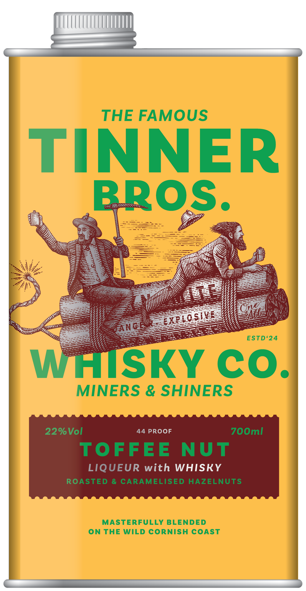 Tinner Bros Toffee Nut Whisky Liqueur 22%Vol 0,7L