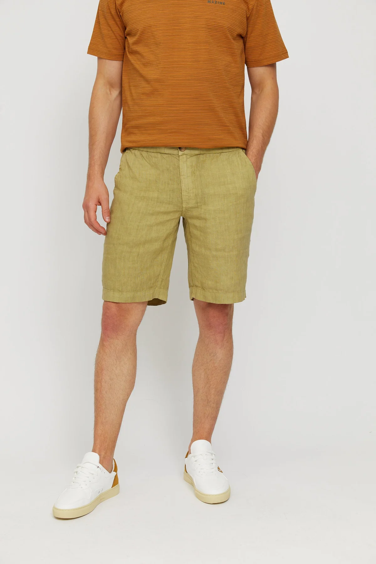 Mazine Linen Shorts - grün