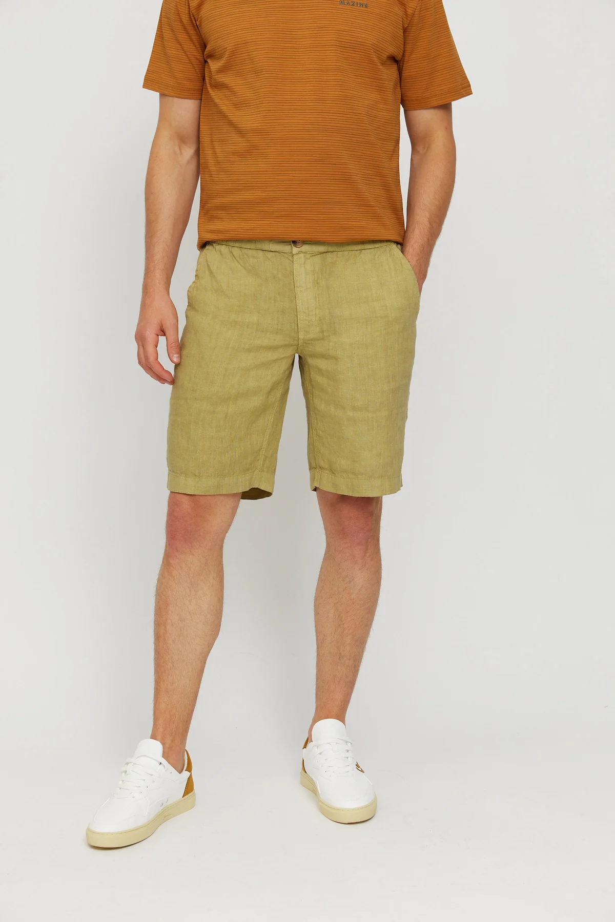 Mazine Littlefield Linen Shorts - grün