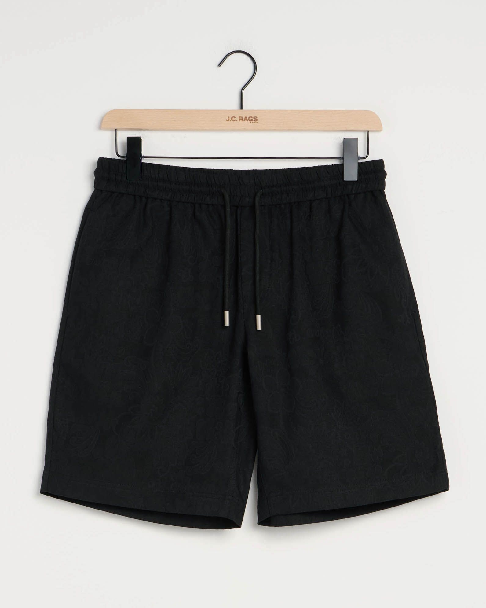 J.C. RAGS Andy Jacquard Short Schwarz
