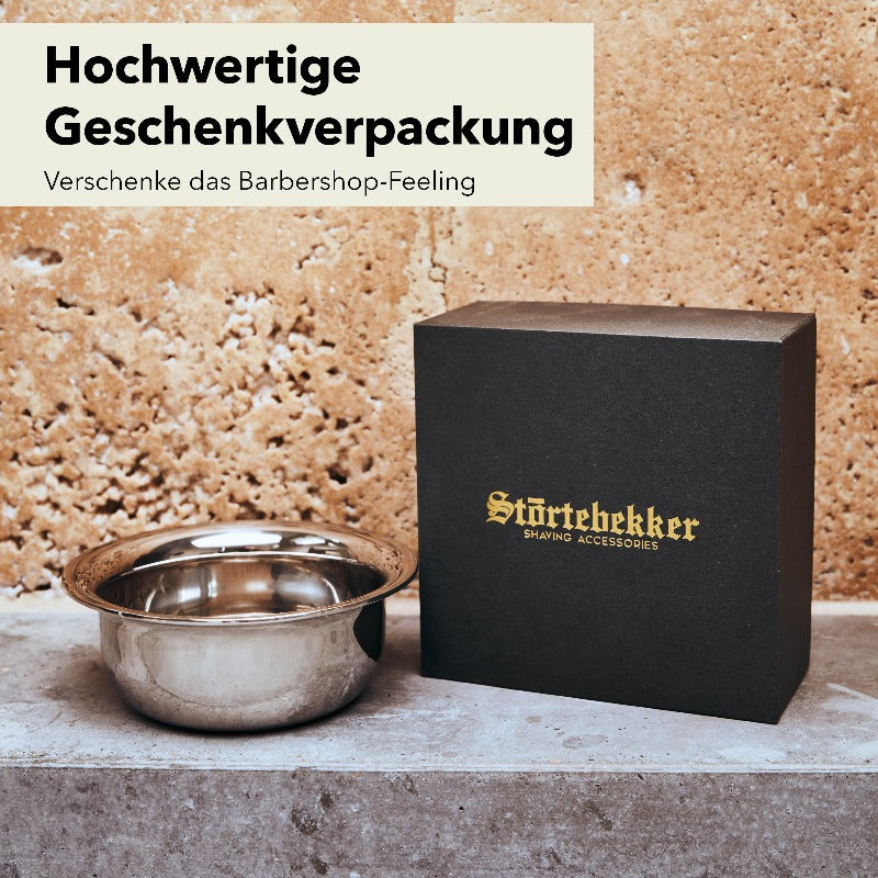 Störtebekker Rasierschale 'Compass' aus Edelstahl