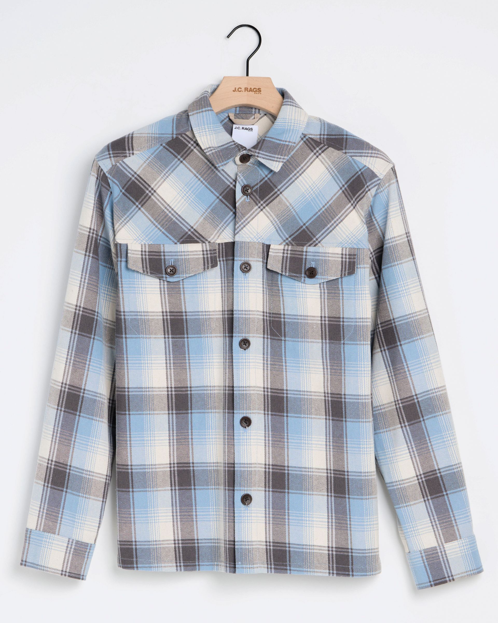 J.C. RAGS Rylee Overshirt Big Check