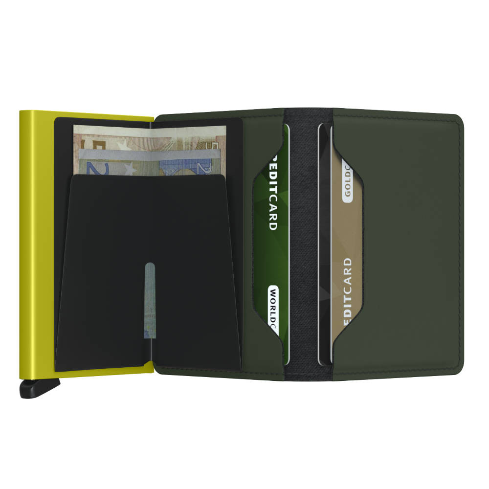 Secrid - Matte Green & Lime Slimwallet