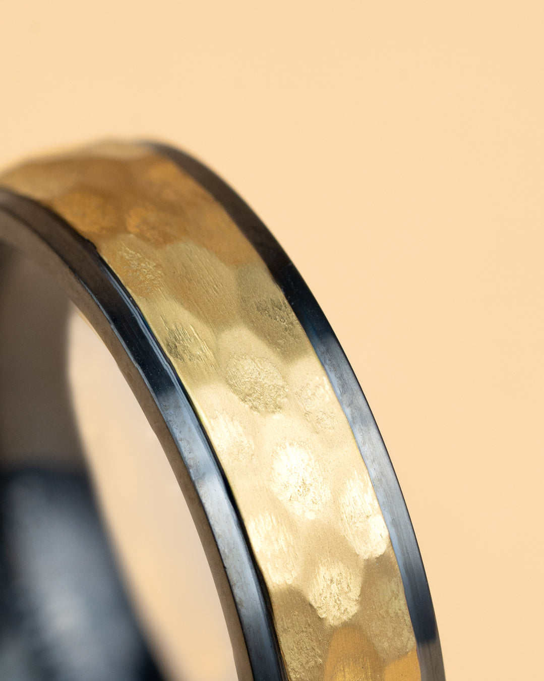 Gemini Duplus Black Gold 6 mm Titanring mit schwarzem und goldenem Finish