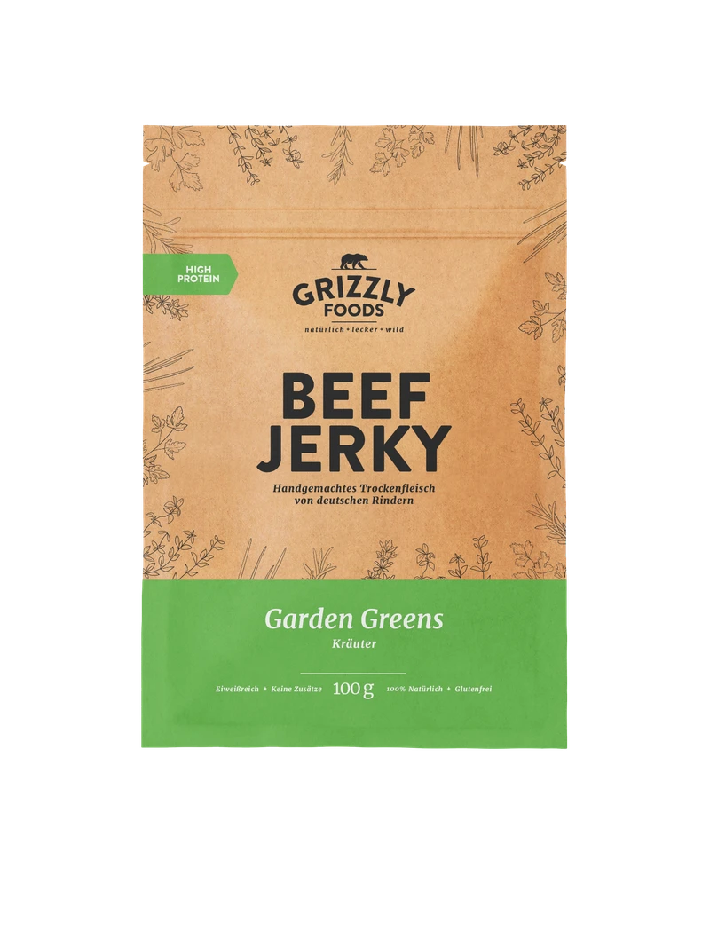 Beef Jerky - Garden Greens 100g