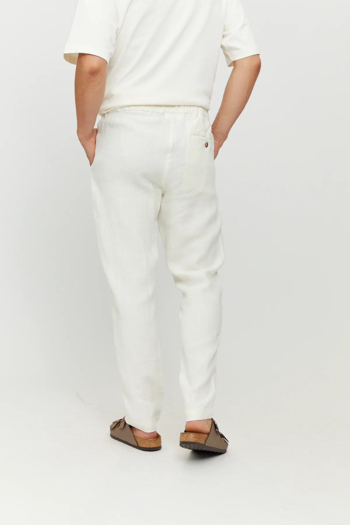 Mazine Littlefield Linen Pants - White