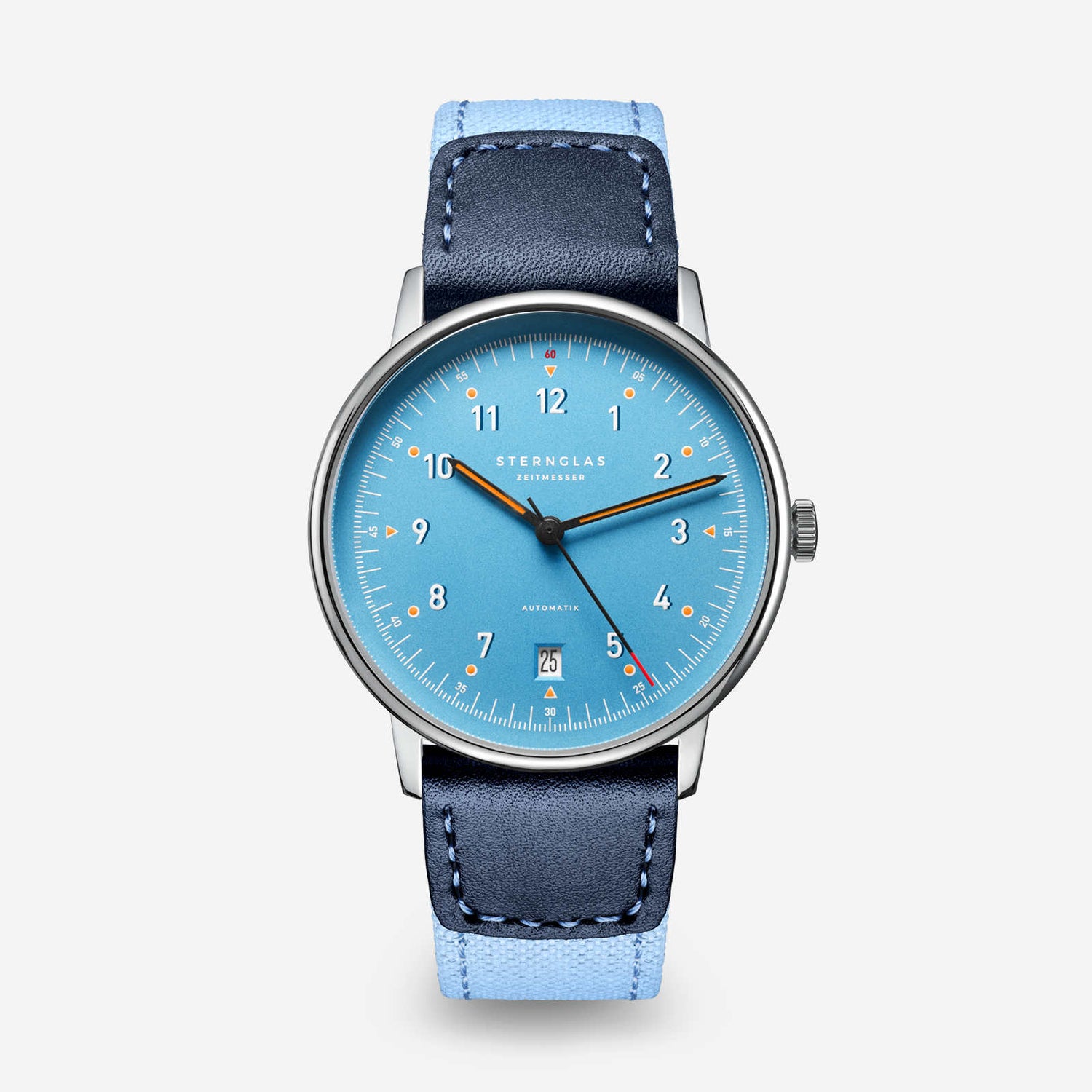 Sternglas Automatik Lumatik Edition Silber Blau - Nylon Blau