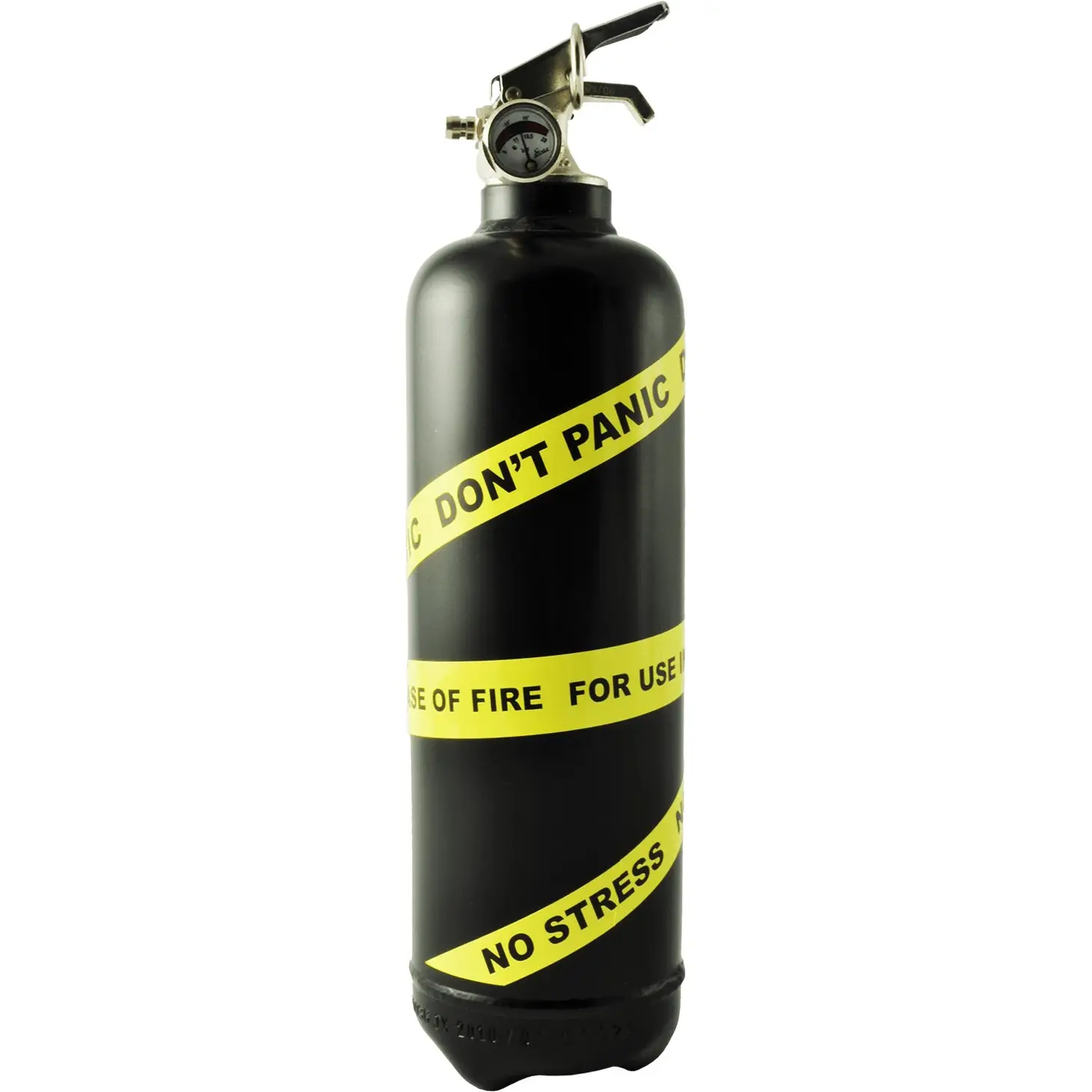 Feuerlöscher Don‘t Panic – Fire Design - 1 kg ABC-Pulver, 10 J Garantie, Design-Löscher