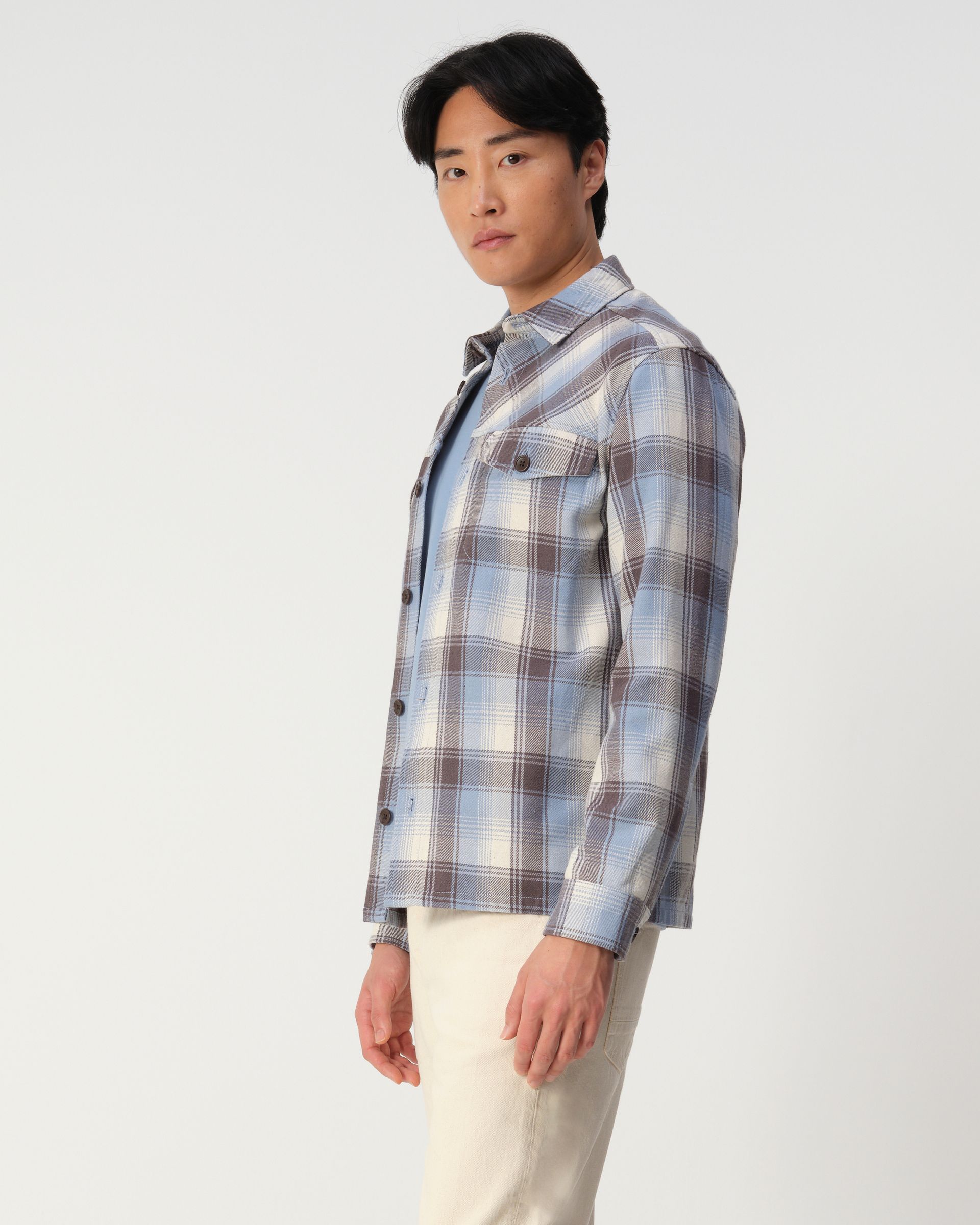J.C. RAGS Rylee Overshirt Big Check