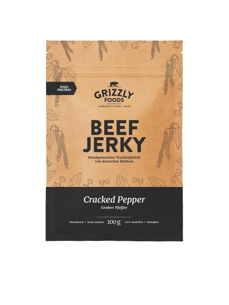 Beef Jerky - Cracked Pepper 100g