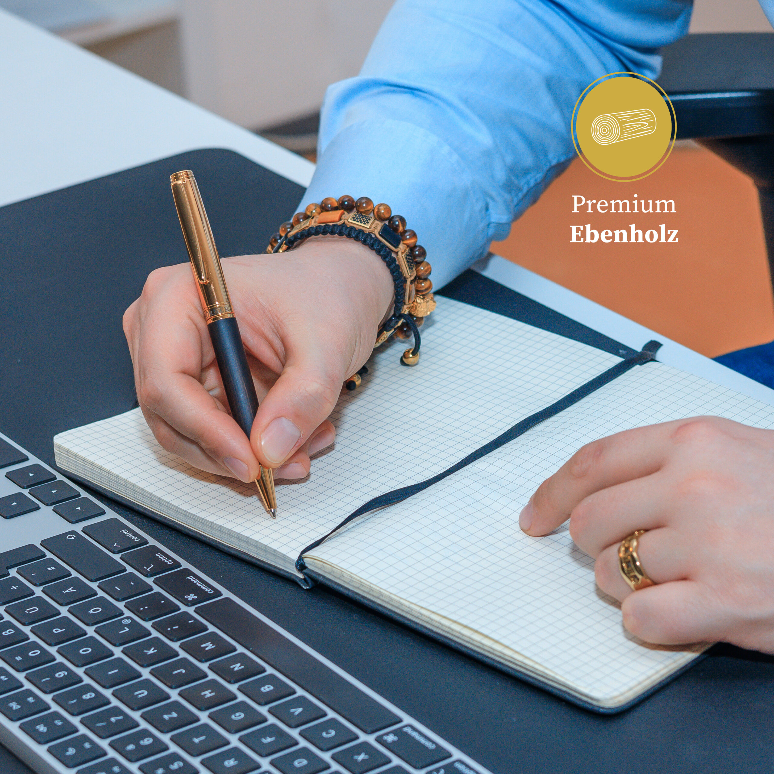 Hörner Legno Ebenholz Kugelschreiber