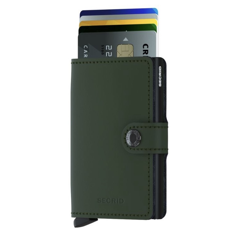 Secrid - Matte Green & Black Miniwallet Secrid - Matte Green & Black Miniwallet