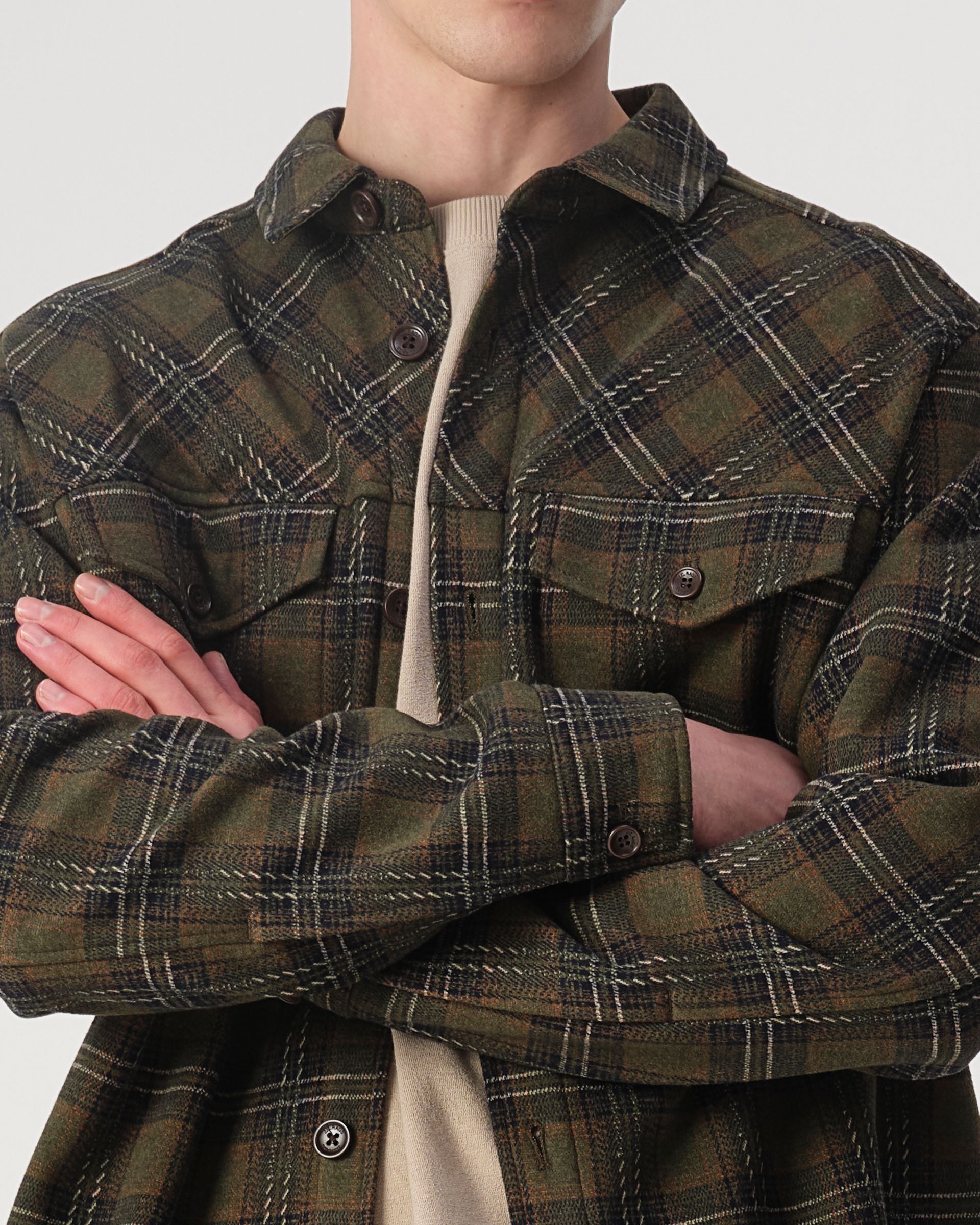 J.C. RAGS Rylee Overshirt Duffle Bag Green