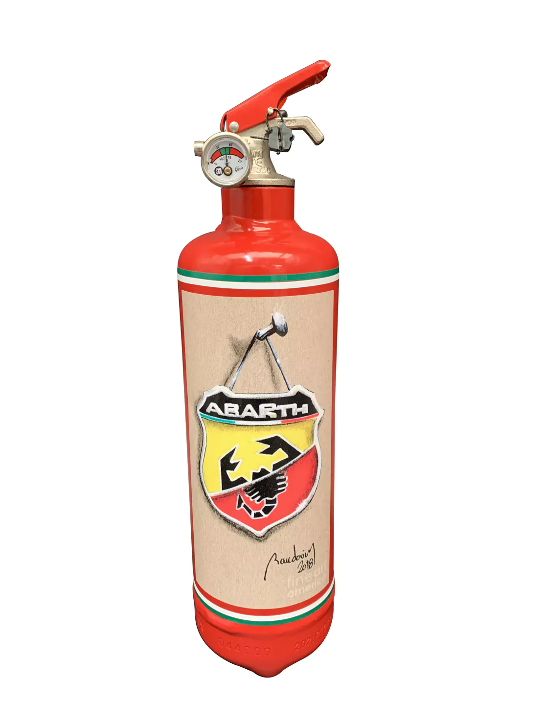 Feuerlöscher Abarth – Fire Design - 1 kg ABC-Pulver, 10 J Garantie, Design-Löscher