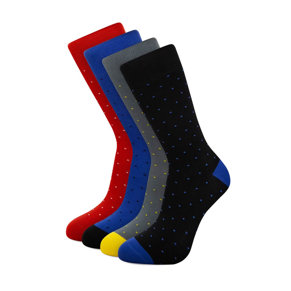Slopes & Town Socken Dots Red Black Edition