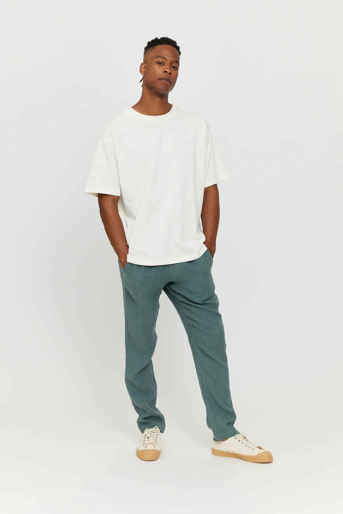 Mazine Littlefield Linen Pants - Jade