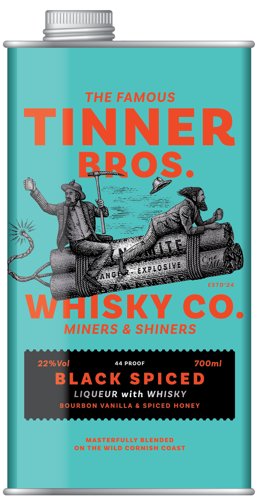 Tinner Bros Black Spiced Whisky Liqueur 22%Vol 0,7L