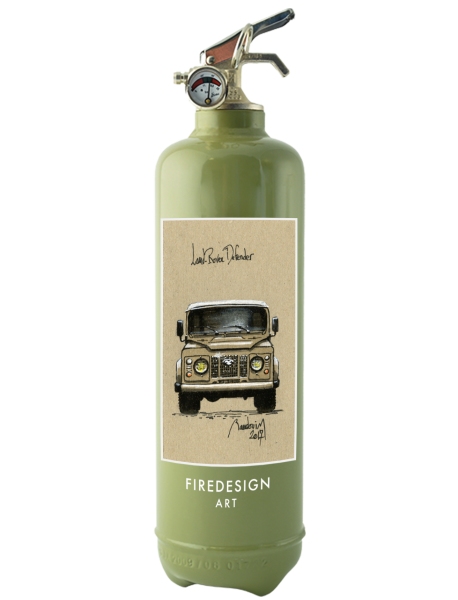 Feuerlöscher Defender – Fire Design - 1 kg ABC-Pulver, 10 J Garantie, Design-Löscher