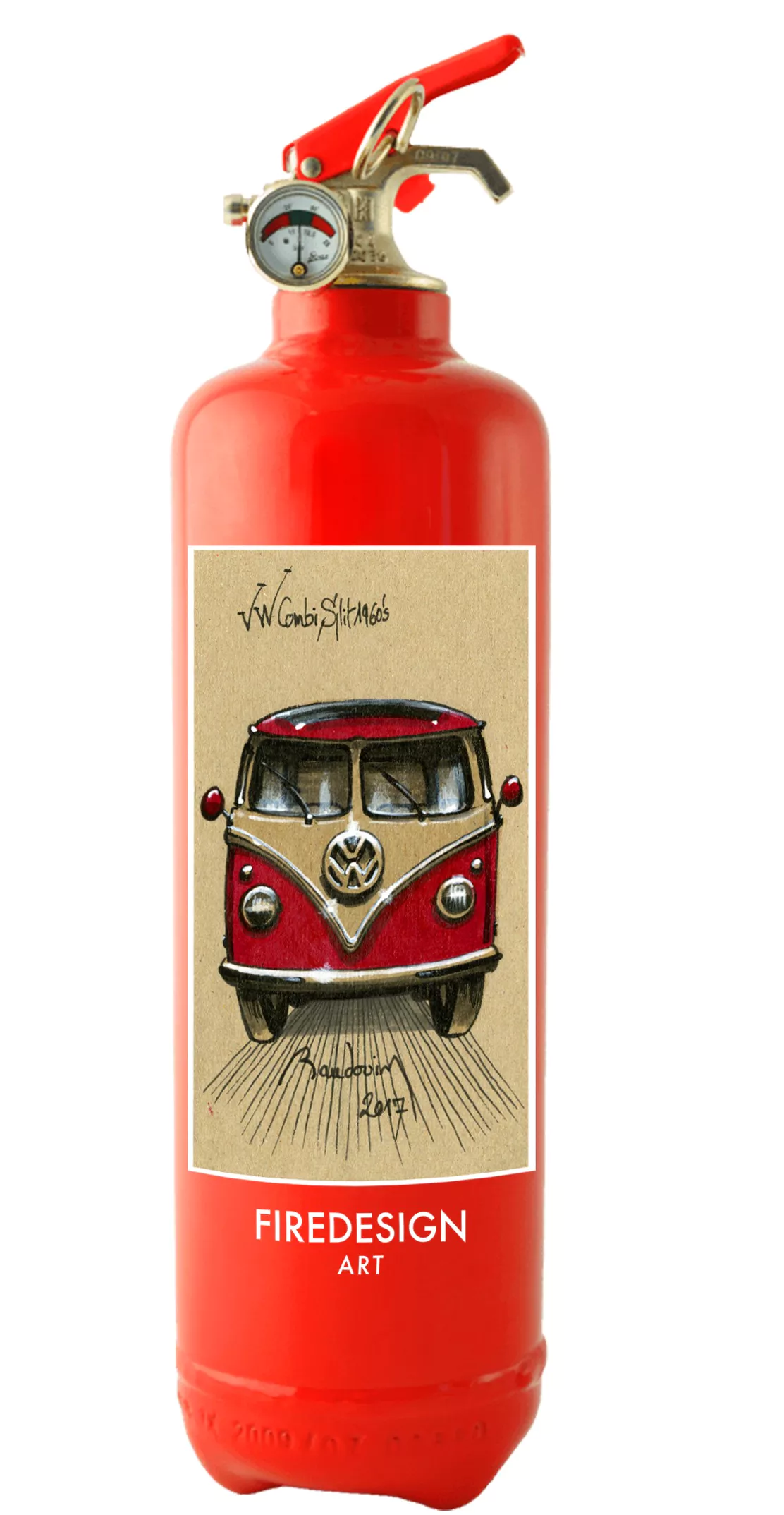 Feuerlöscher VW Bus – Fire Design - 1 kg ABC-Pulver, 10 J Garantie, Design-Löscher Feuerlöscher VW Bus – Fire Design - 1 kg ABC-Pulver, 10 J Garantie, Design-Löscher