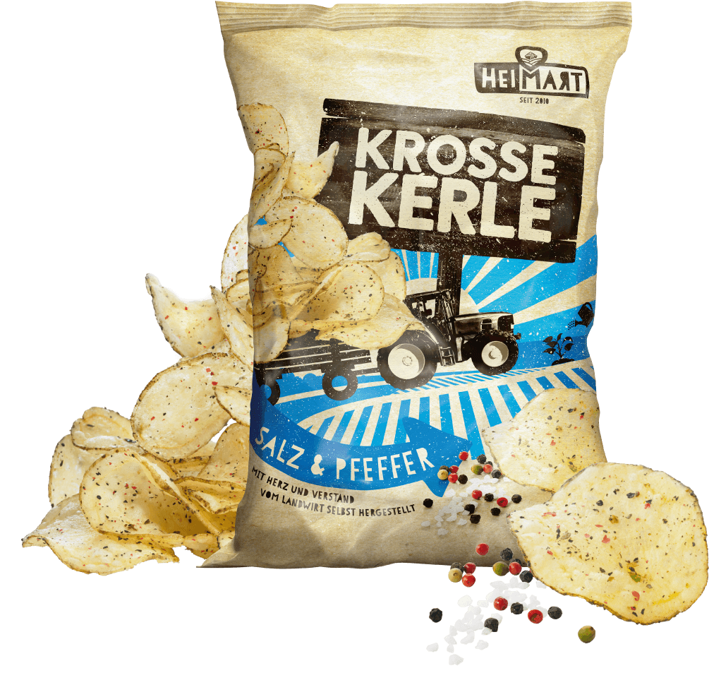 Krosse Kerle Chips - Salz & Pfeffer Krosse Kerle Chips - Salz & Pfeffer