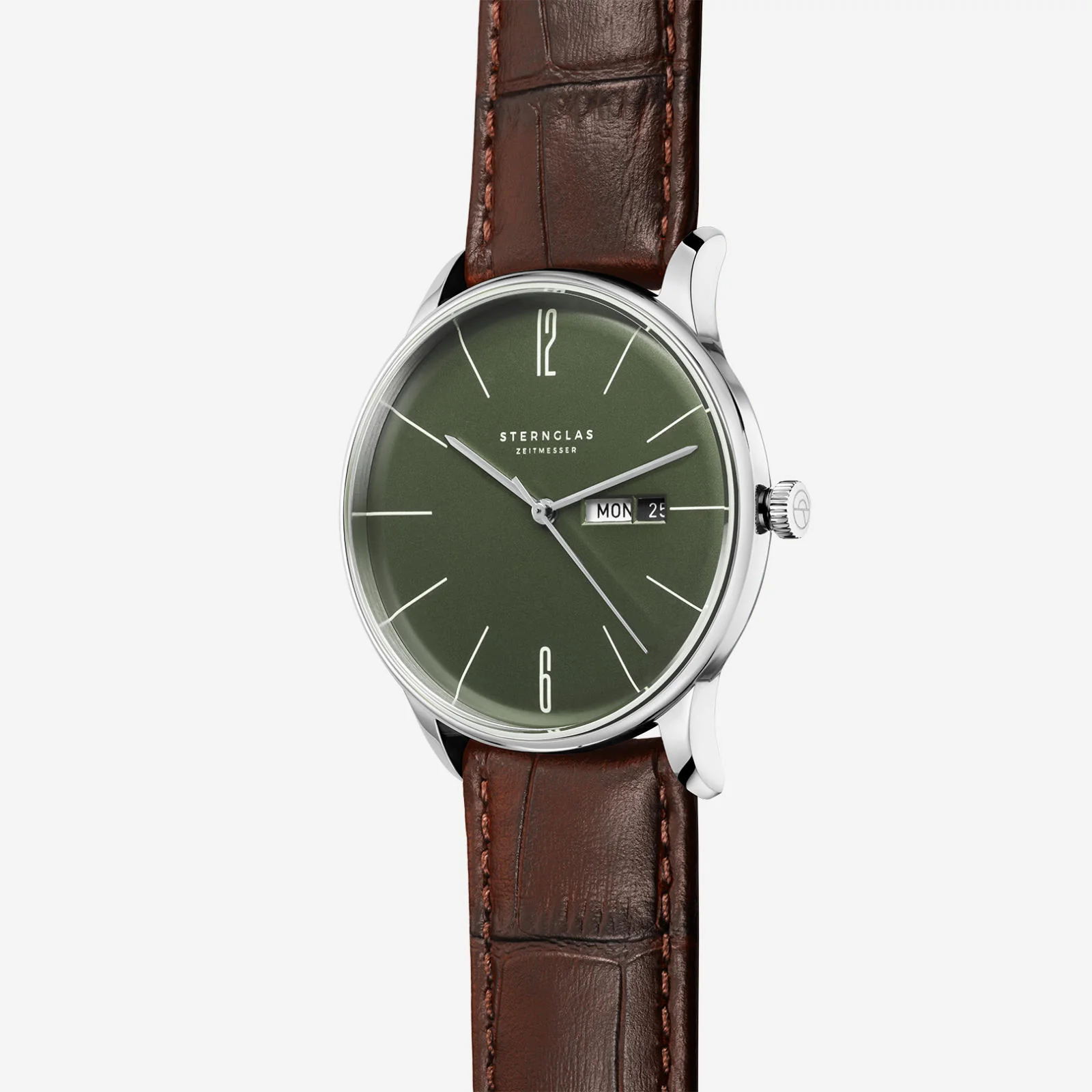 Sternglas Berlin Olive Grün Heritage Dunkelbraun