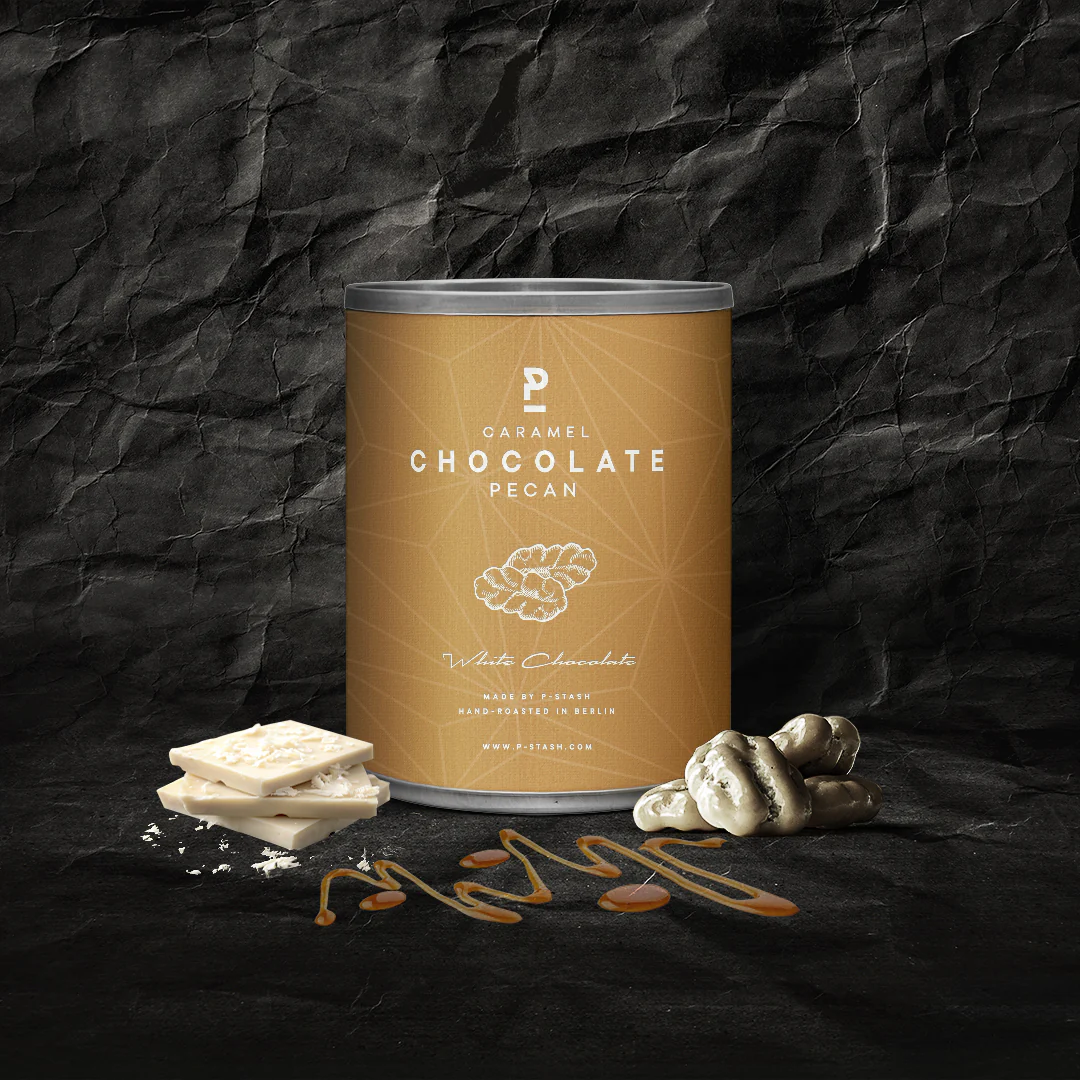 P-Stash Pekannuss - Weiße Schokolade mit Karamell - Mini 60g