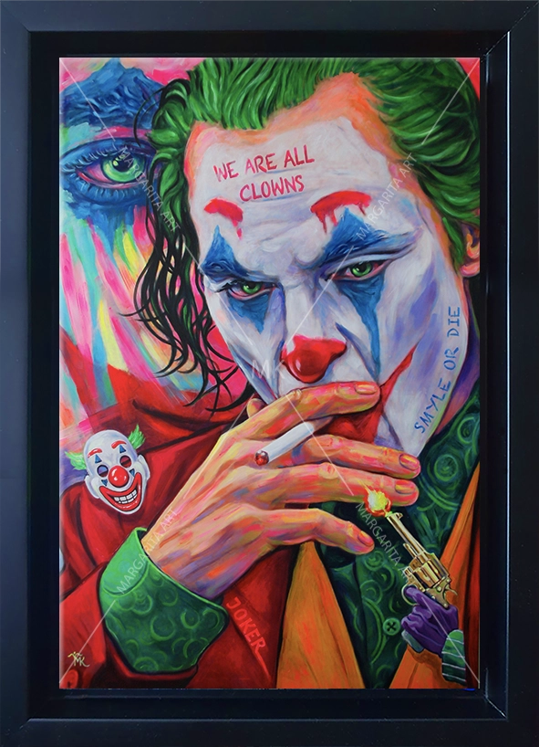 „smyle or die“ Bild 20 x 30 cm gerahmt