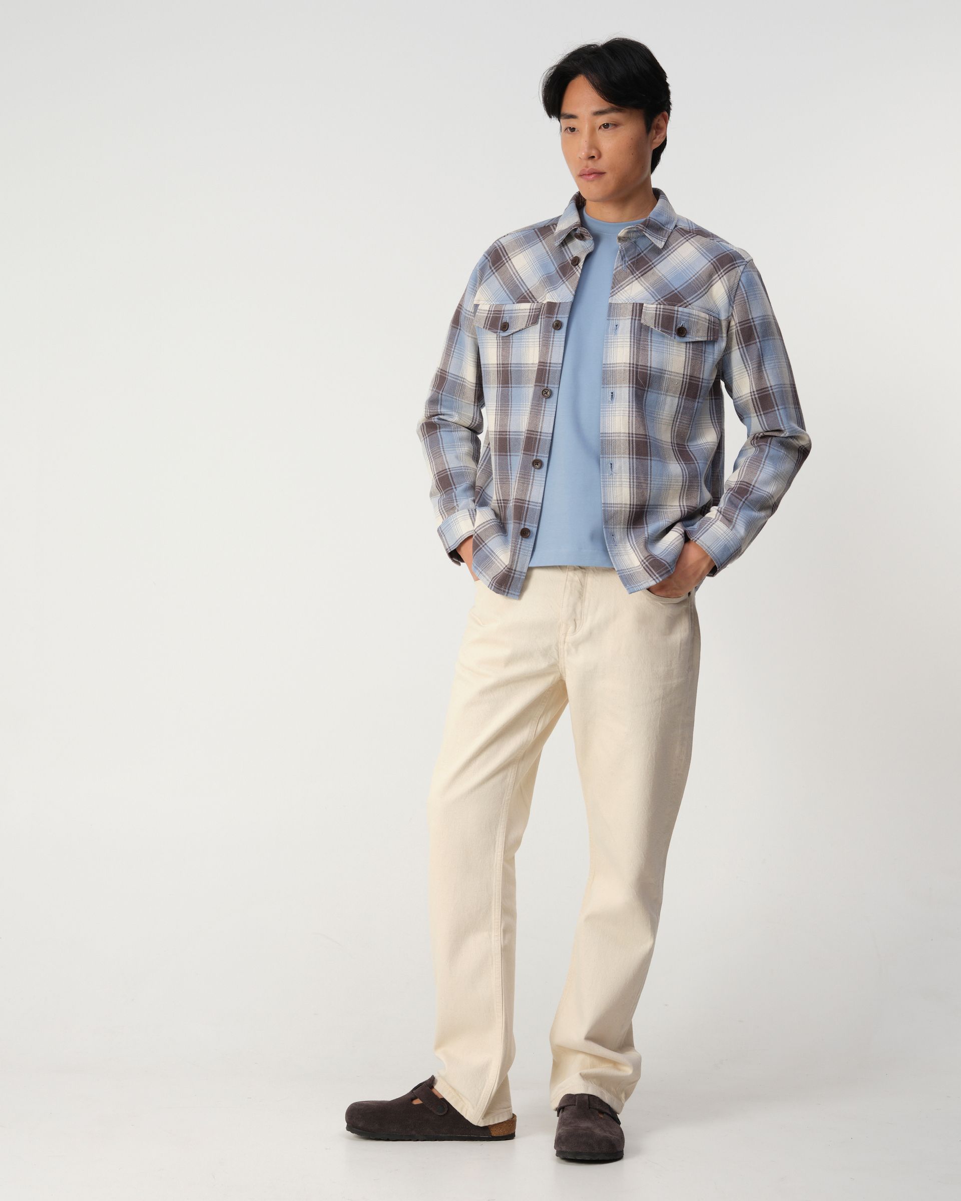 J.C. RAGS Rylee Overshirt Big Check