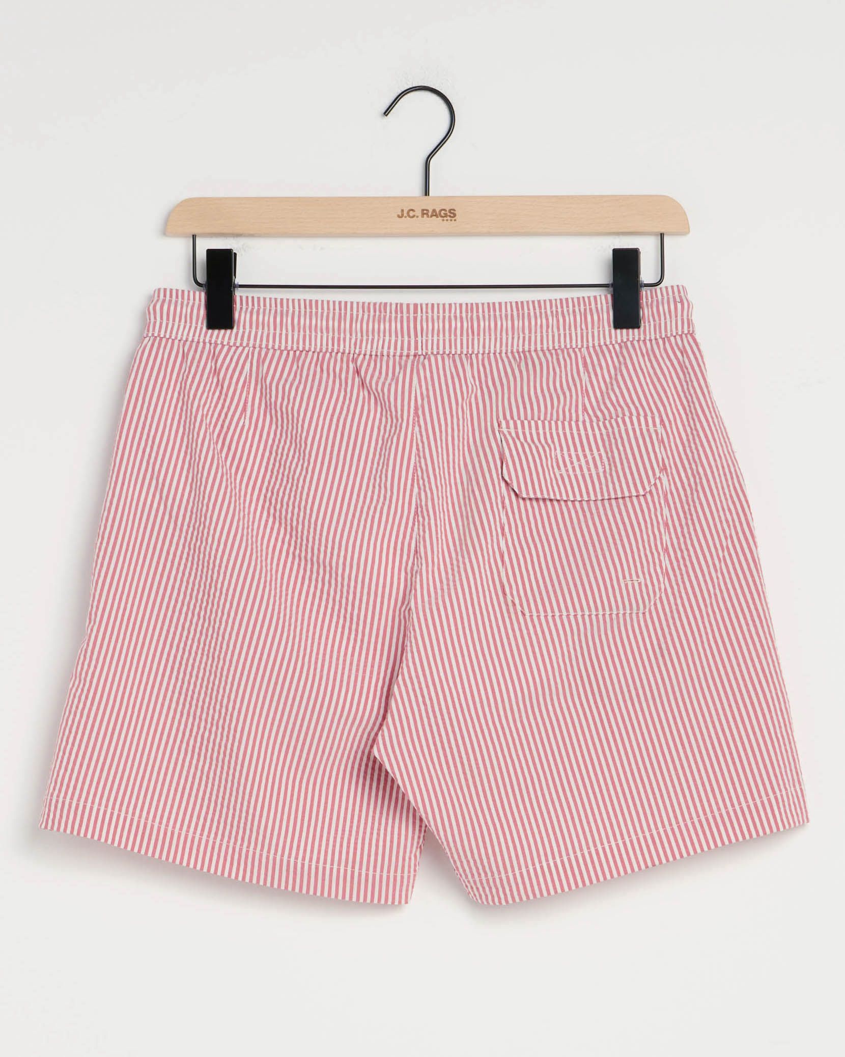 J.C. RAGS Axel Swimshorts Red Stripes