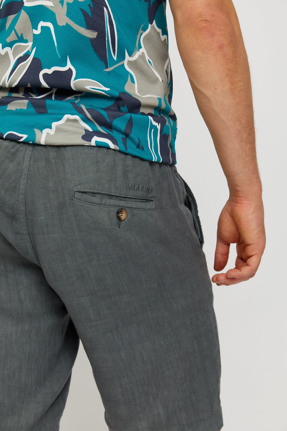 Mazine Littlefield Linen Shorts - grau