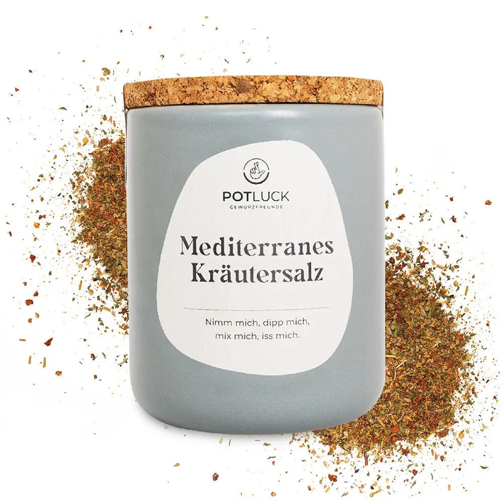 Potluck Mediterranes Kräutersalz Gewürzsalz 70g Potluck Mediterranes Kräutersalz Gewürzsalz 70g