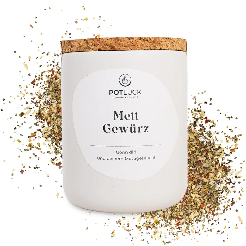 Potluck Mett Gewürz Gewürzzubereitung 80g Potluck Mett Gewürz Gewürzzubereitung 80g
