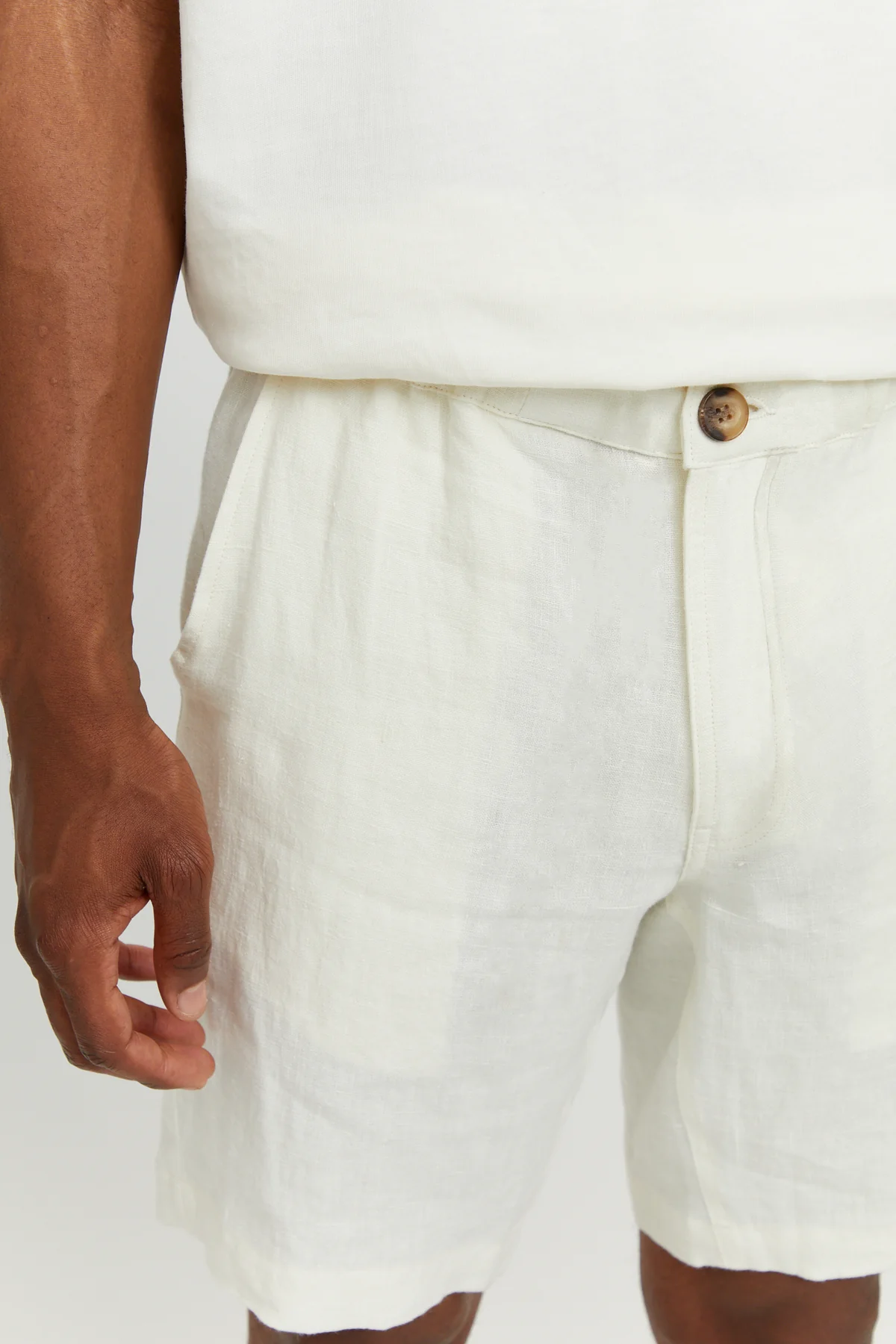 Mazine Littlefield Linen Shorts - White
