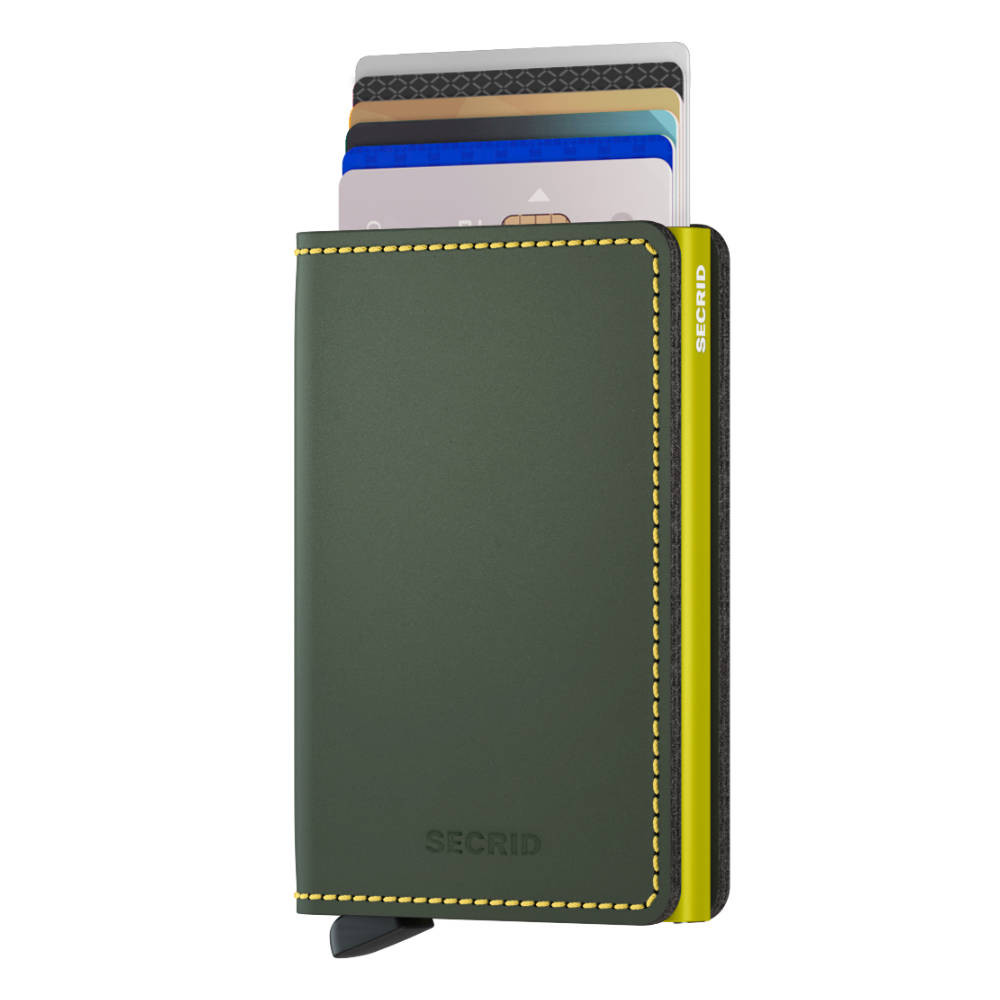 Secrid - Matte Green & Lime Slimwallet Secrid - Matte Green & Lime Slimwallet
