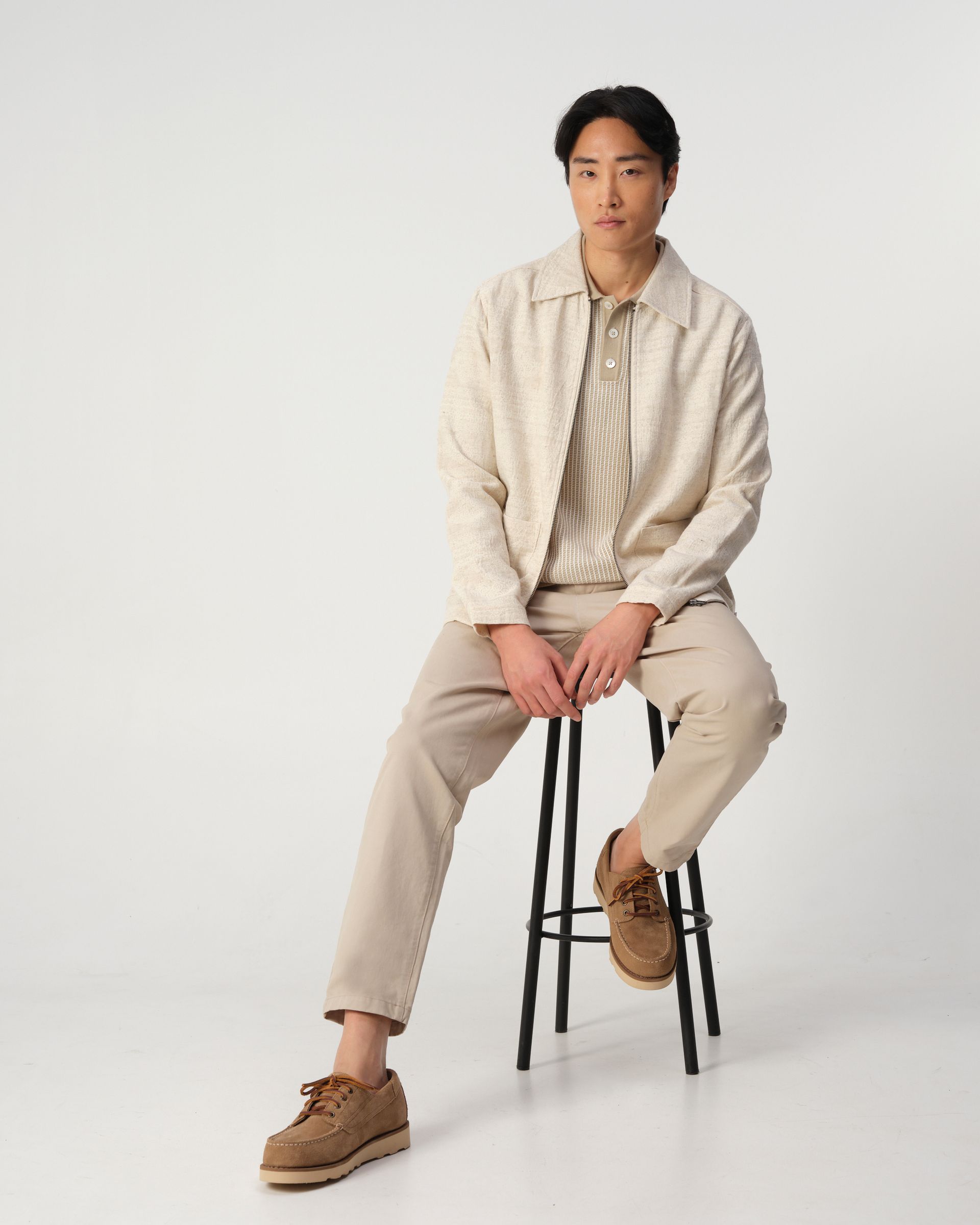 J.C. RAGS Overshirt Benji Jacquard