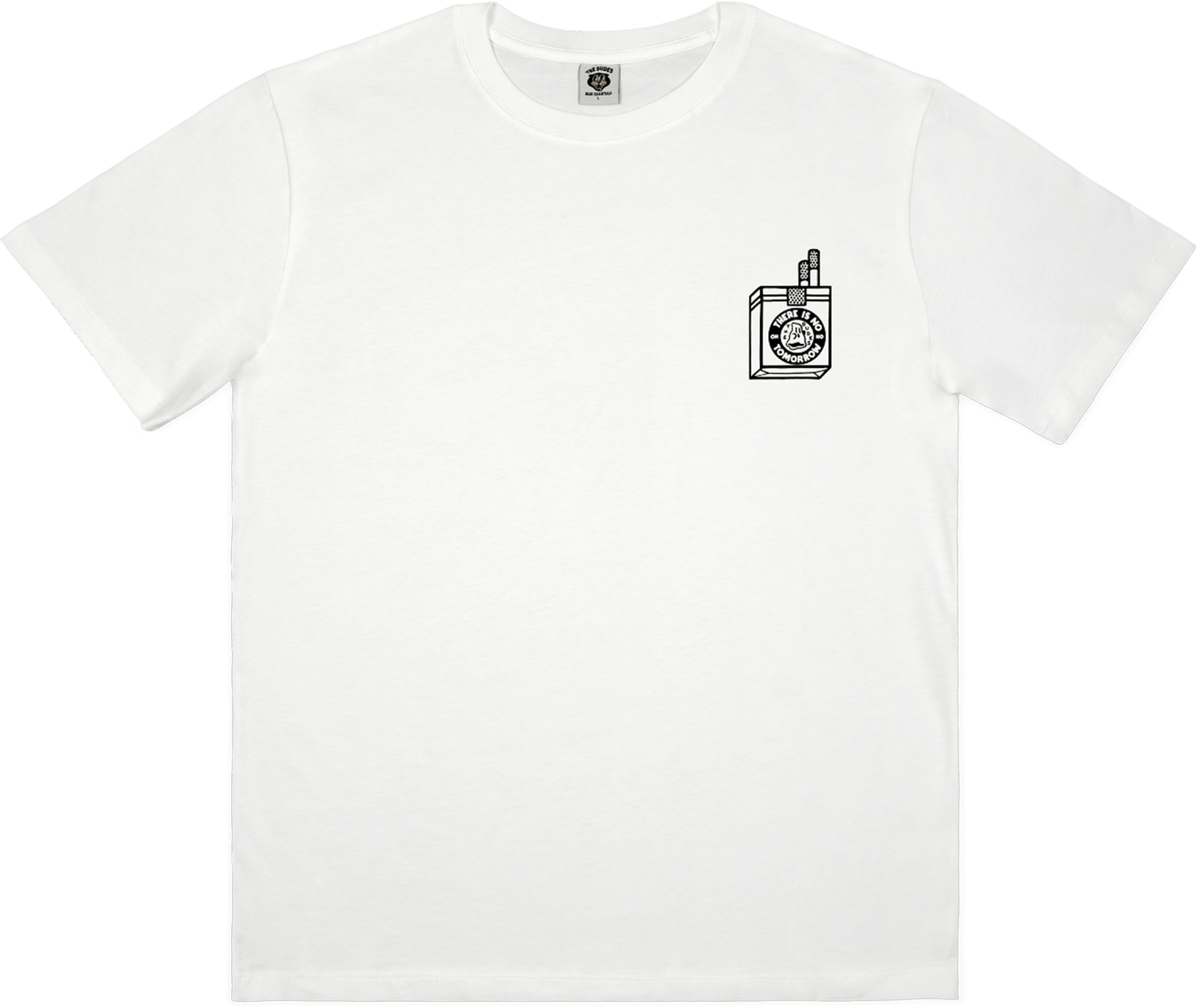 The Dudes T-Shirt „TOO SHORT SMOKES“ white