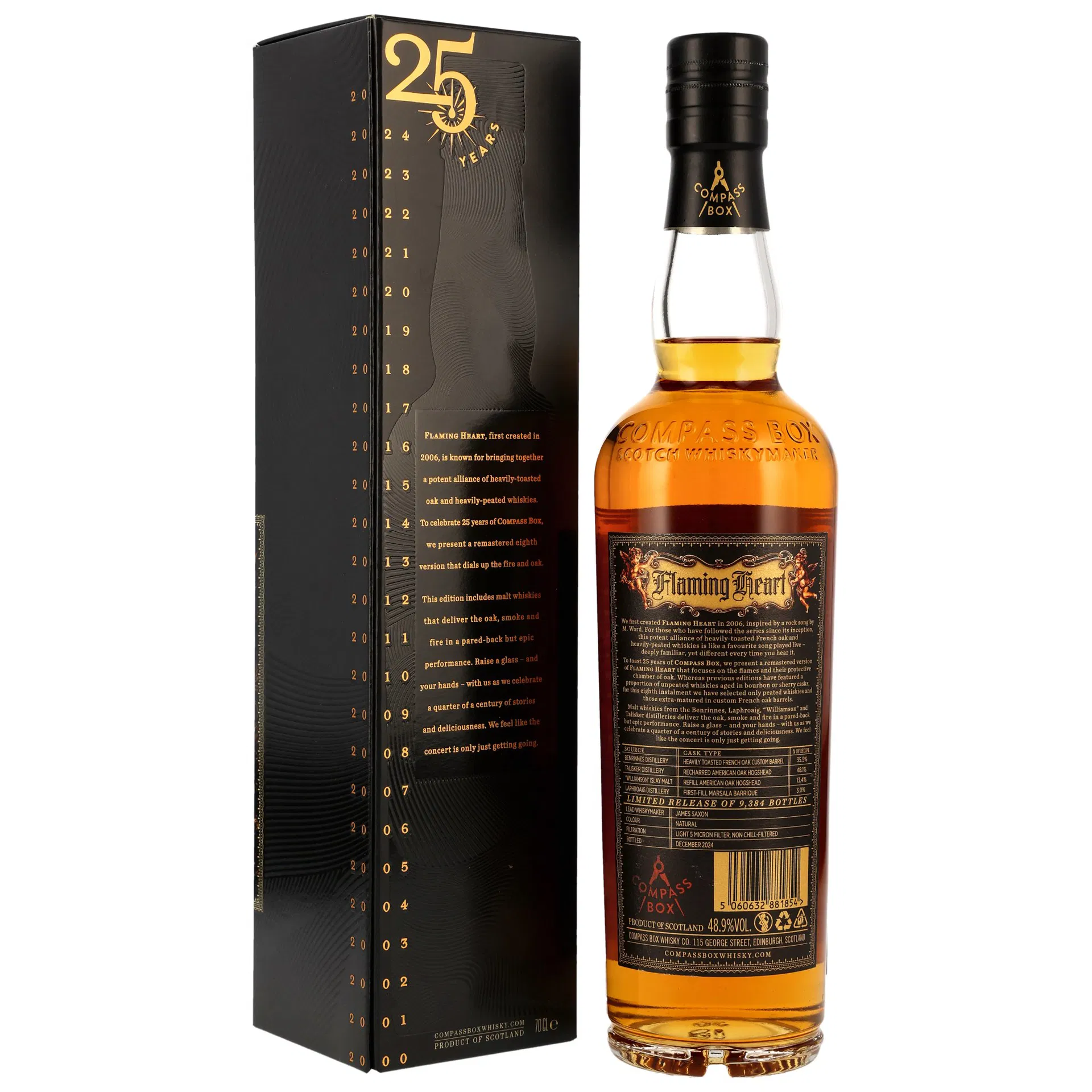 Compass Box Flaming Heart 25th Anniversary Edition