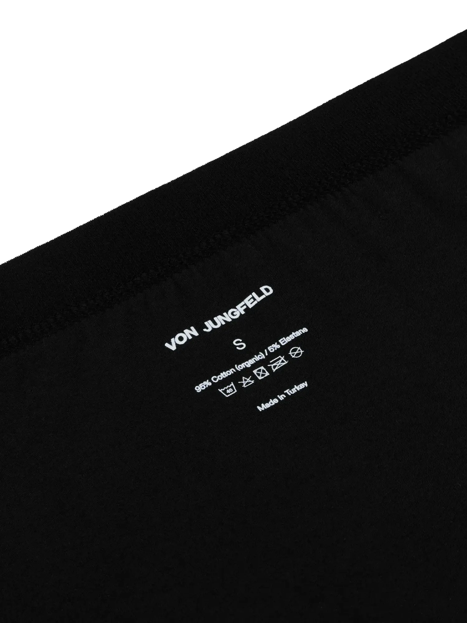 von Jungfeld Boxer Briefs Pitch Black (3er Pack)