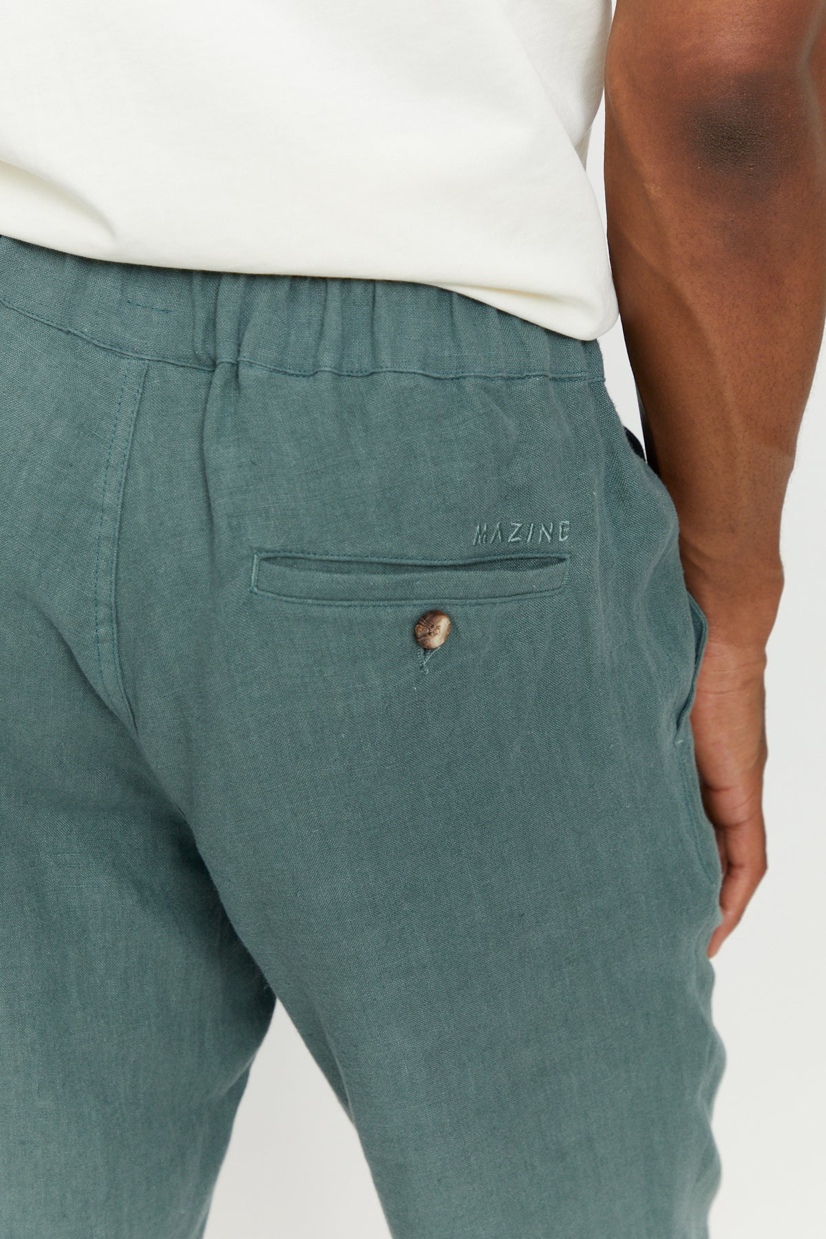 Mazine Littlefield Linen Pants - Jade