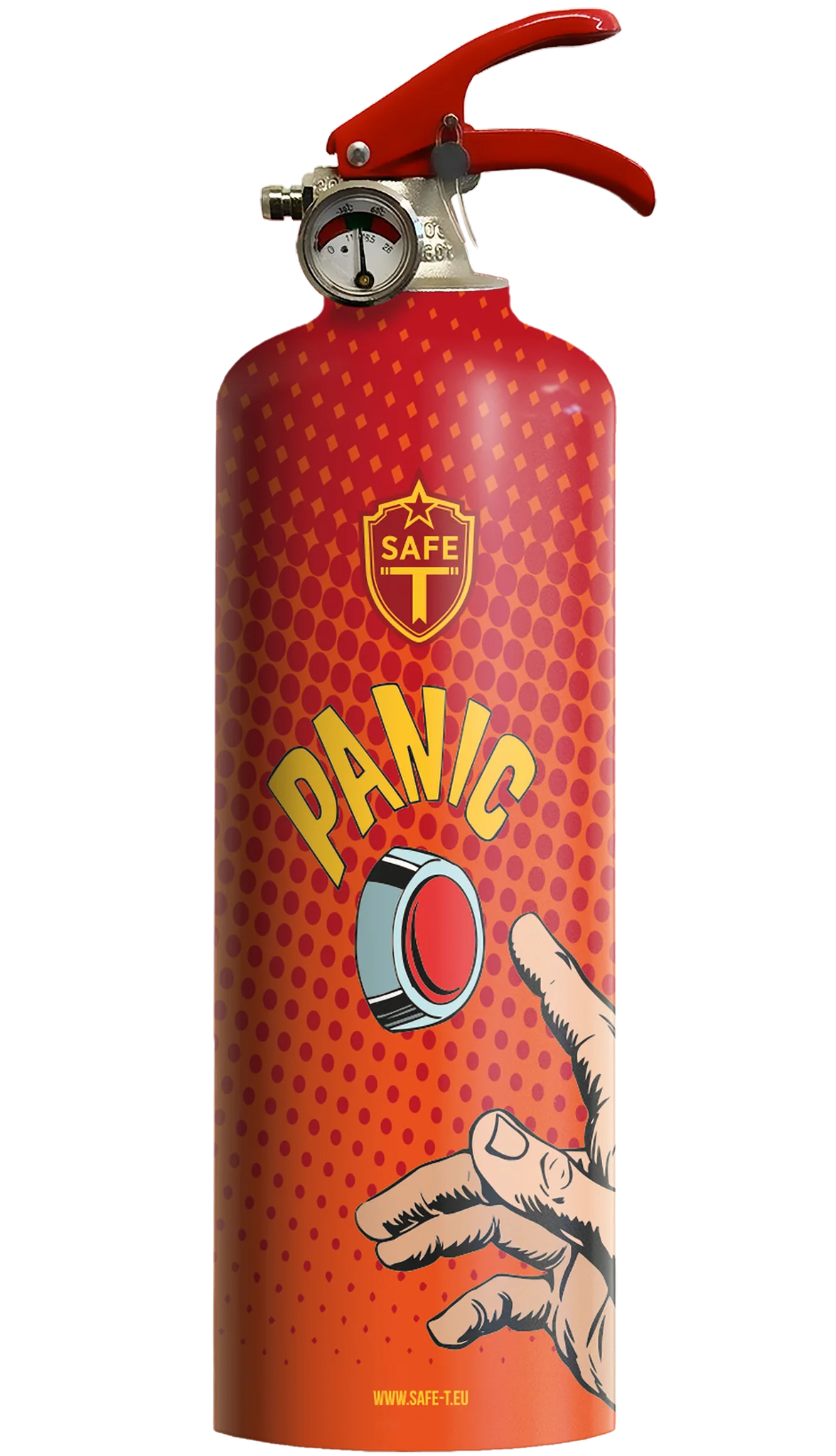 Safe-T Feuerlöscher - PANIC 1kg ABC-Pulver, 10 Jahre Garantie