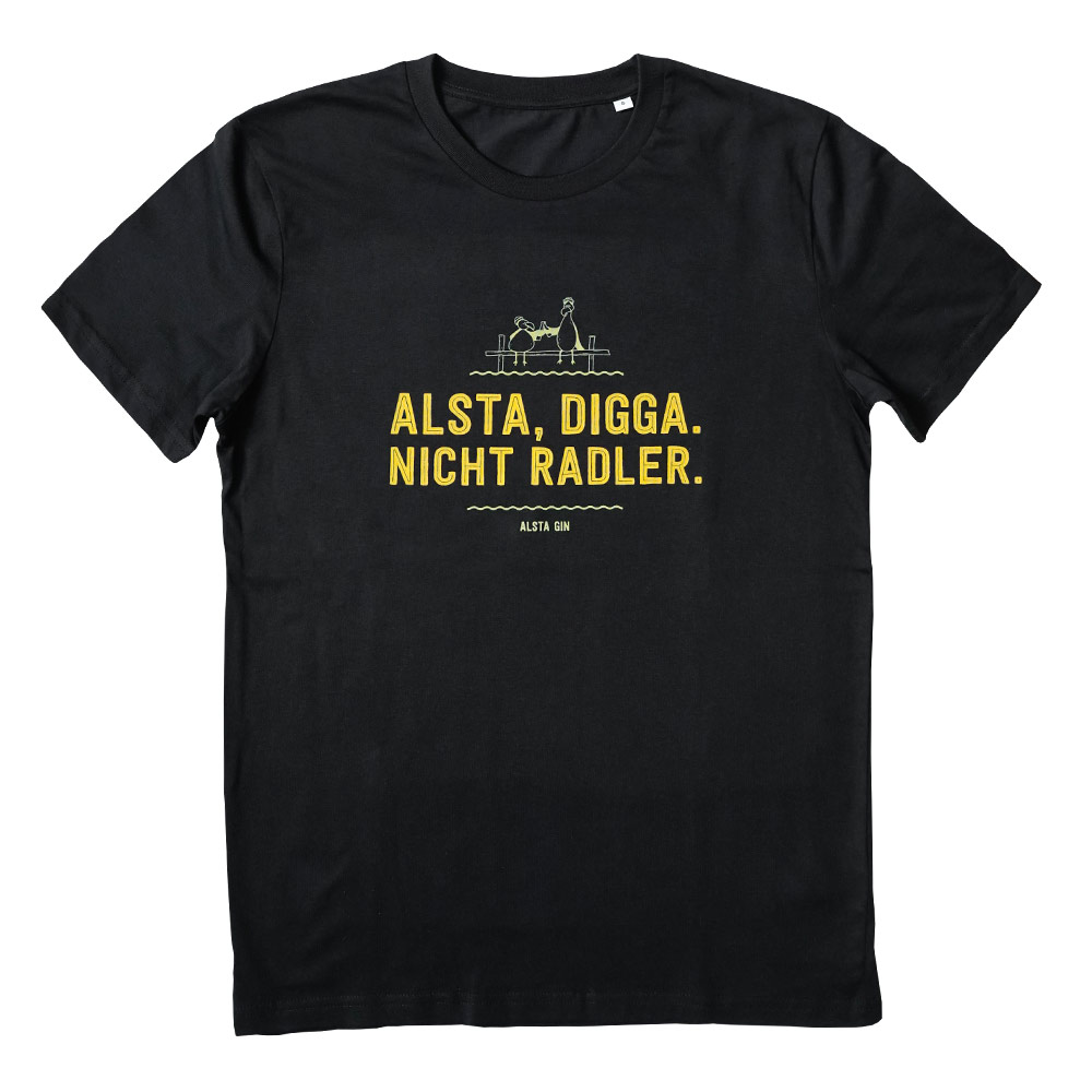 T-Shirt "ALSTA Gin" - schwarz