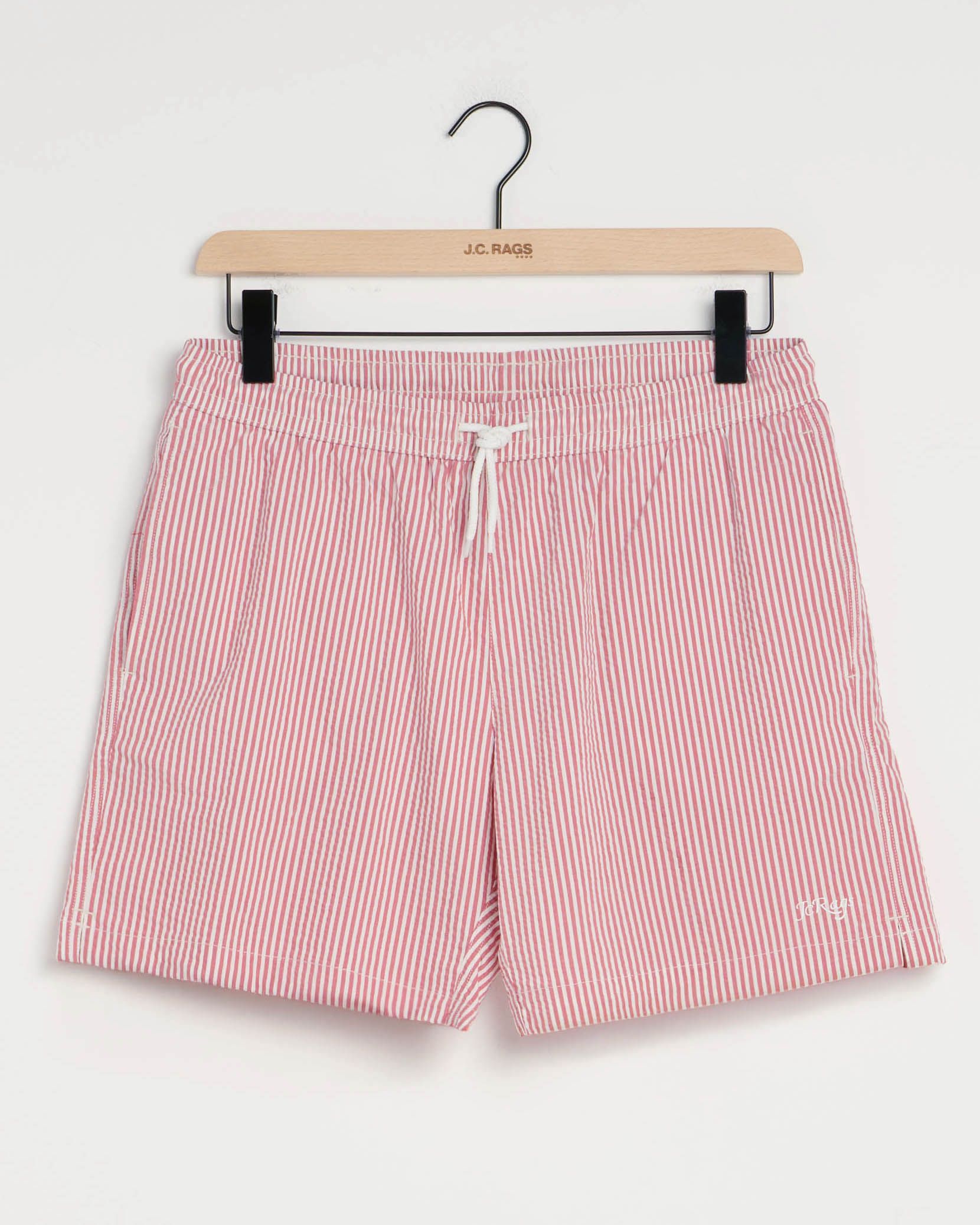 J.C. RAGS Axel Swimshorts Red Stripes