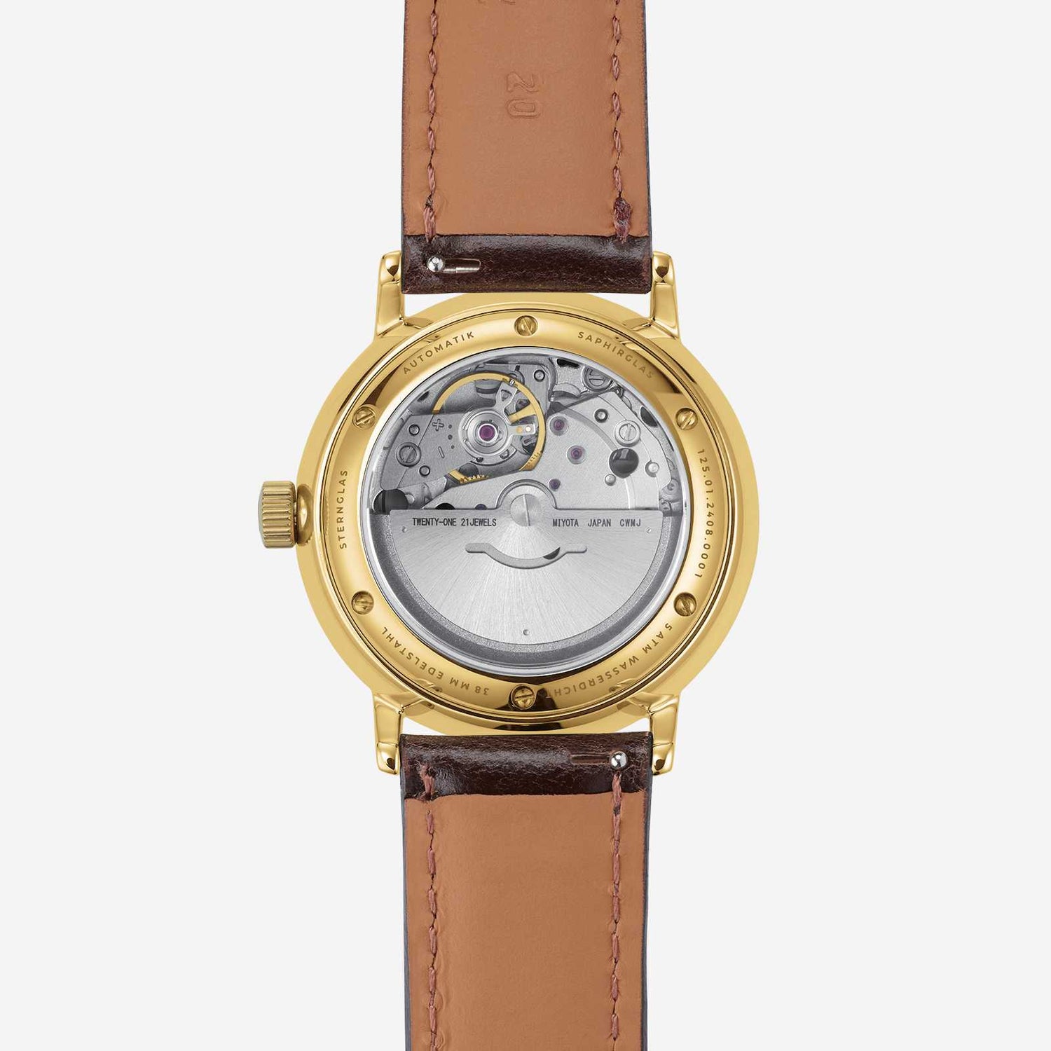 Sternglas Naos Automatik dunkelgrün gold