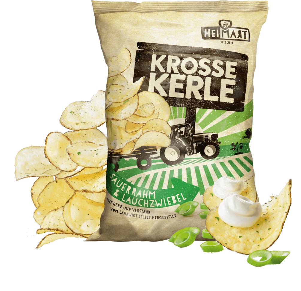 Krosse Kerle Chips - Sauerrahm & Lauchzwiebel